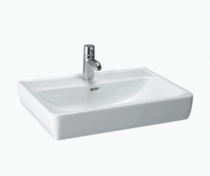 LAUFEN PRO A Umywalka ścienna 65x48 z otworem na baterię, szlifowany spód umywalki, H8179530001041