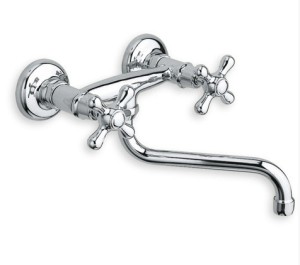 CRISTINA CLASSIC LINES Bateria kuchenna ścienna chrom, KI40051