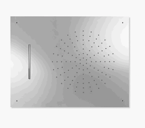 TRES EXCLUSIVE Natrysk sufitowy 500x650 ze stali nierdzewnej 29997001