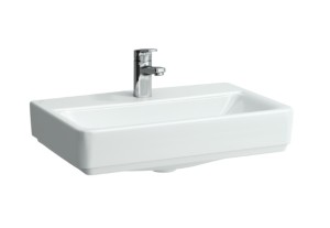LAUFEN PRO S COMPACTO Umywalka ścienna 60x38 cm z otworem na baterię, H8189590001041