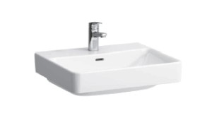 LAUFEN PRO S Umywalka ścienna 55x46,5 cm z otworem na baterię, szlifowany spód umywalki H8169620001041