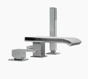 TRES CUADRO Bateria wannowa trzyotworowa, chrom 10616102