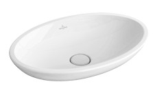 VILLEROY&BOCH LOOP&FRIENDS Umywalka stawiana na blat owalna 58,5x38 cm biała, 51510001