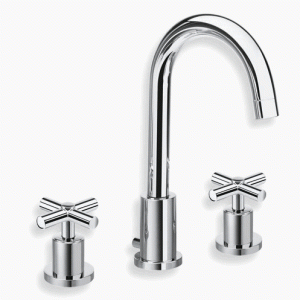 CRISTINA EXCLUSIVE Bateria umywalkowa 3-otworowa z korkiem automatycznym chrom, CRIEV20551