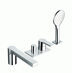 CRISTINA OMEGA Bateria wannowa 4-otworowa chrom, CRIOG12151