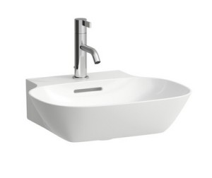 LAUFEN INO Umywalka ścienna 45x41 cm z otworem na baterię, szlifowany spód umywalki H8163000001041