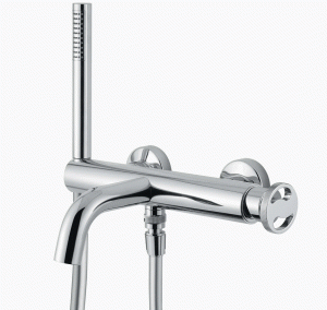 BUGNATESE MILLENOVECINQUANTA Bateria wannowa z zestawem natryskowym, chrom 4602CR