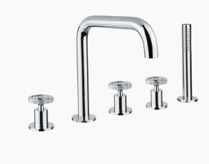 BUGNATESE MILLENOVECINQUANTA Bateria wannowa na rant wanny 5-otworowa, chrom 4580CR