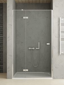 NEW TRENDY REFLEXA Drzwi wnękowe lewe 80x200 chrom , EXK-5057