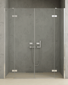 NEW TRENDY REFLEXA Drzwi wnękowe 160x200 chrom , EXK-5071