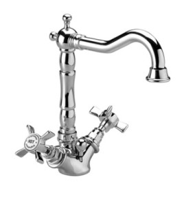 BUGNATESE PRINCETON Bateria umywalkowa z korkiem automatycznym , chrom 834CR