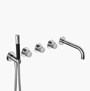 HOTBATH COBBER-X Bateria termostatyczna podtynkowa do wanny chrom, CX7172CR
