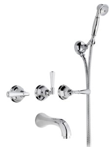 NICOLAZZI TEIDE Zestaw wannowy, chrom 1903EXTCR05