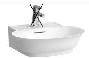 LAUFEN THE NEW CLASSIC Umywalka ścienna 50x45 bez otworu na baterię, szlifowany spód umywalki H8168520001091