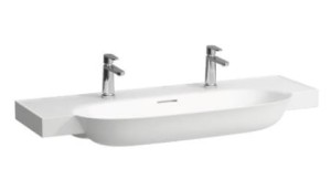 LAUFEN THE NEW CLASSIC Umywalka ścienna 120x48 z dwoma otworami na baterię H8138580001071