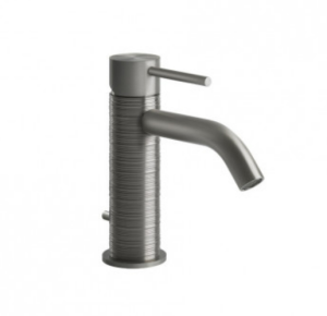 GESSI TRAME Bateria umywalkowa z korkiem automatycznym, stal szczotkowana 54301.239