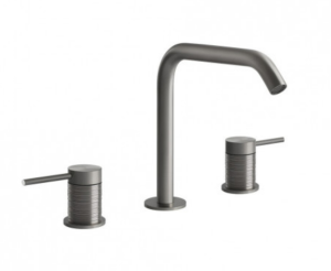 GESSI TRAME Bateria umywalkowa trzyotworowa, bez korka automatycznego, stal szczotkowana 54312.239