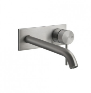 GESSI TRAME Bateria umywalkowa podtynkowa z długą wylewką, stal szczotkowana 54390.239