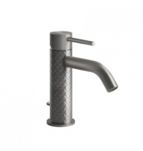GESSI INTRECCIO Bateria umywalkowa z korkiem automatycznym, stal szczotkowana 54101.239