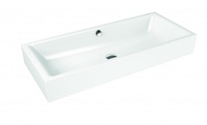 KALDEWEI PURO S 3176 Umywalka nablatowa 90x38,5 cm z przelewem biała 909206003001