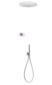 TRES SHOWER TECHNOLOGY Podtynkowy termostatyczny elektroniczny zestaw prysznicowy, chrom 09286557