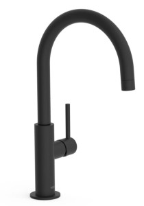 TRES STUDY EXCLUSIVE Bateria umywalkowa z obrotową wylewką, czarna matowa 26290402NM