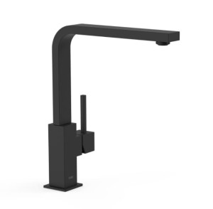 TRES CUADRO Bateria zlewozmywakowa stojąca, czerń matowa 030496NM