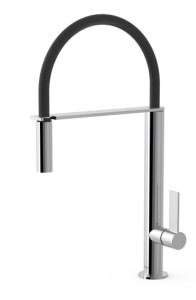 TRES CUADRO Bateria zlewozmywakowa stojąca, chrom 20548702