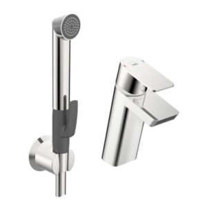 ORAS STELA Bateria umywalkowa z Bidettą chrom, 4812F