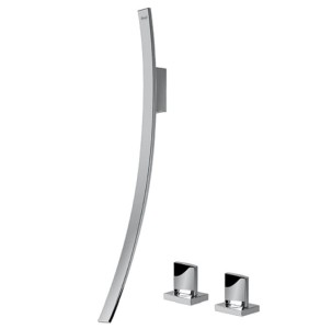 GRAFF LUNA Bateria umywalkowa z zaworami do szafki lub blatu chrom, E-6000-C14-PC-T