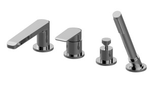 GRAFF JAVA Czterootworowa bateria wannowa chrom, E11159LM54WPC