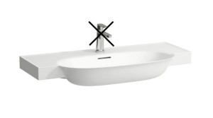 LAUFEN THE NEW CLASSIC Umywalka ścienna 100x48 bez otworu na baterie z przelewem, H8138570001091