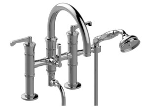 GRAFF VIGNOLA Bateria wannowa z rantu wanny chrom, E11658R3LM60BPC