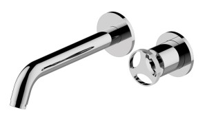 GRAFF HARLEY Bateria umywalkowa 2-otworowa podtynkowa z głowicą progresywną wylewka 22,2 cm chrom E-11436-C19B-PC-T