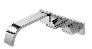 GRAFF SADE Bateria ścienna umywalkowa z wylewką 20 cm chrom, E-1830-C14W-PC