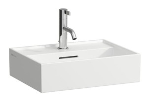 LAUFEN KARTELL BY LAUFEN Umywalka wisząca 45x34 z otworem na baterię, szlifowany spód umywalki, H8183300001041