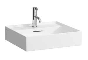 LAUFEN KARTELL BY LAUFEN Umywalka wisząca 50x46 z otworem na baterię, szlifowany spód umywalki, H8163320001041