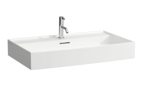 LAUFEN KARTELL BY LAUFEN Umywalka wisząca 80x46 z otworem na baterię, szlifowany spód umywalki, H8163360001041