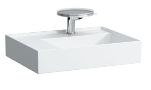 LAUFEN KARTELL BY LAUFEN Umywalka ścienna z blatem po lewej stronie 60x46 z otworem na baterię, H8103350001111
