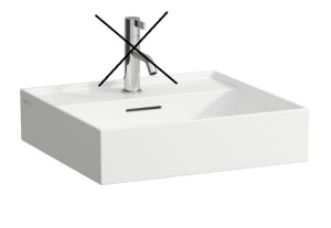 LAUFEN KARTELL BY LAUFEN Umywalka wisząca 50x46 bez otworu na baterię, szlifowany spód umywalki, H8163320001091