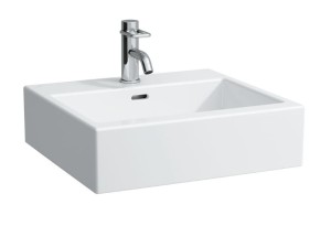 LAUFEN LIVING CITY Umywalka ścienna 50x46 z otworem na baterię, szlifowany spód umywalki, H8174320001041