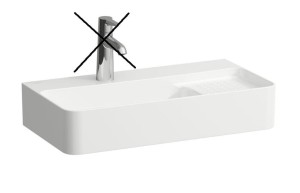 LAUFEN VAL Umywalka ścienna 60x31,5 bez otworu na baterię, z półką po prawej stronie H8152850001091