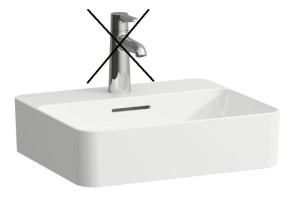 LAUFEN VAL Umywalka nablatowa 45x38 bez otworu na baterię, H8122800001091