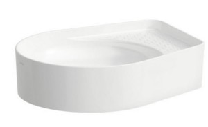 LAUFEN VAL Umywalka nablatowa 50x40 bez otworu na baterię, szlifowany spód umywalki z przelewem H8122810001091