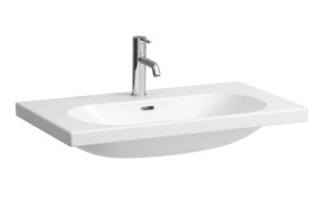 LAUFEN LUA Umywalka ścienna 80x46 cm z otworem na baterię, szlifowany spód umywalki H8160870001041
