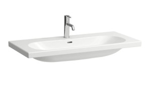 LAUFEN LUA Umywalka ścienna 100x46 cm z otworem na baterię, szlifowany spód umywalki H8160890001041