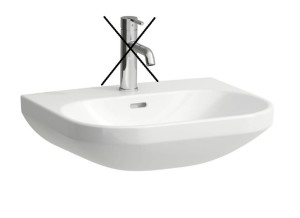 LAUFEN LUA Umywalka ścienna 55x46 cm bez otworu na baterię H8110810001091