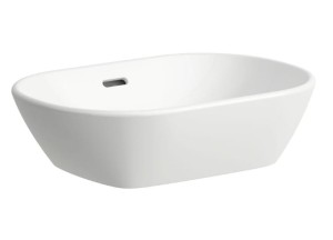 LAUFEN LUA Umywalka nablatowa owalna 50x35 bez otworu na baterię, z przelewem H8120830001091