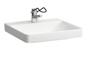 LAUFEN PRO LIBERTY Specjalistyczna umywalka dla osób niepełnosprawnych 60x55 cm bez systemu przelewowego H8119500001561