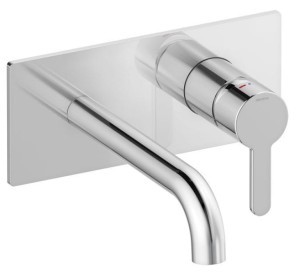 DAMIXA SILHOUET Zestaw elementów zewnętrznych z wylewką podtynkowej baterii umywalkowej 18 cm chrom, 7462500